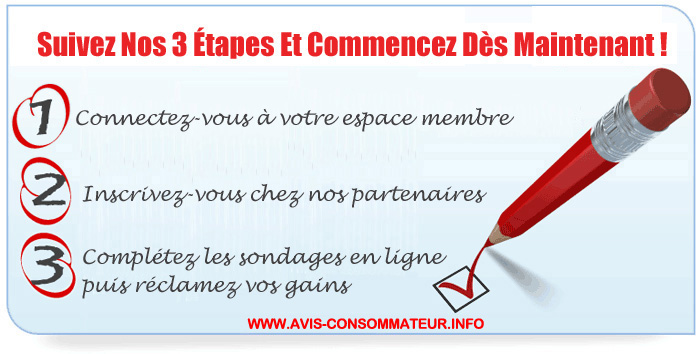 Suivez Nos 3 �tapes et Commencez D�s Maintenant!